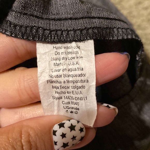 Graphite elastic shorts with front tie - Picture 4 of 4